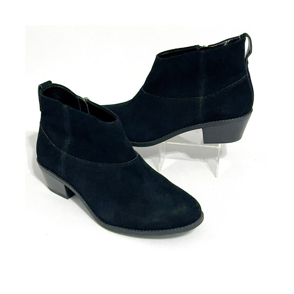 Vionic Joy Zadie Suede Ankle Boot Black 9.5
